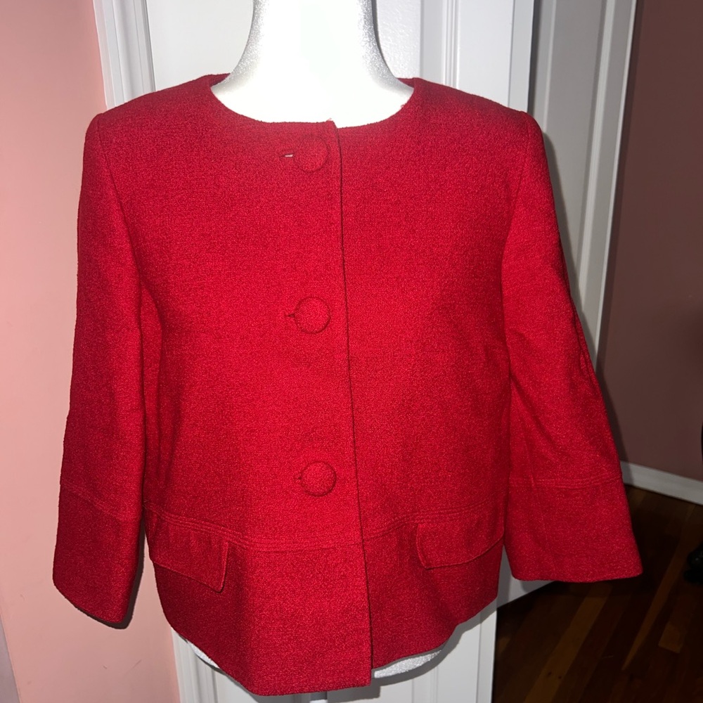 Kate Hill Petite Wool Blazer